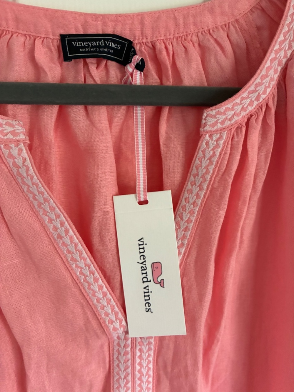 NWT Vineyard Vines Palm Beach pink midi coverup dress M L - Picture 6 of 12